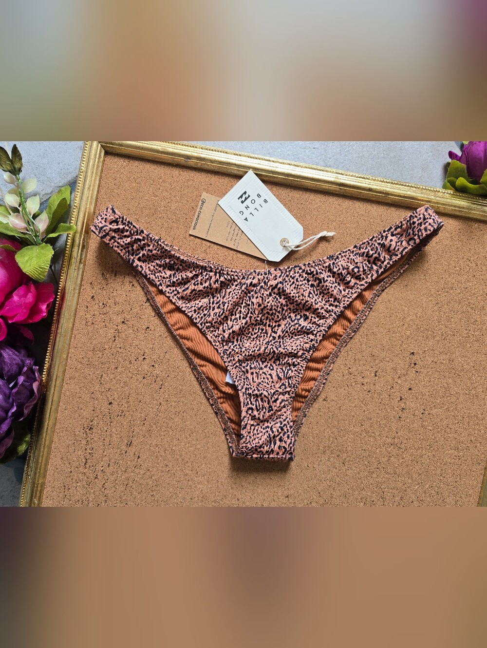 Billabong Rust Leopard-Print Bikini Bottoms